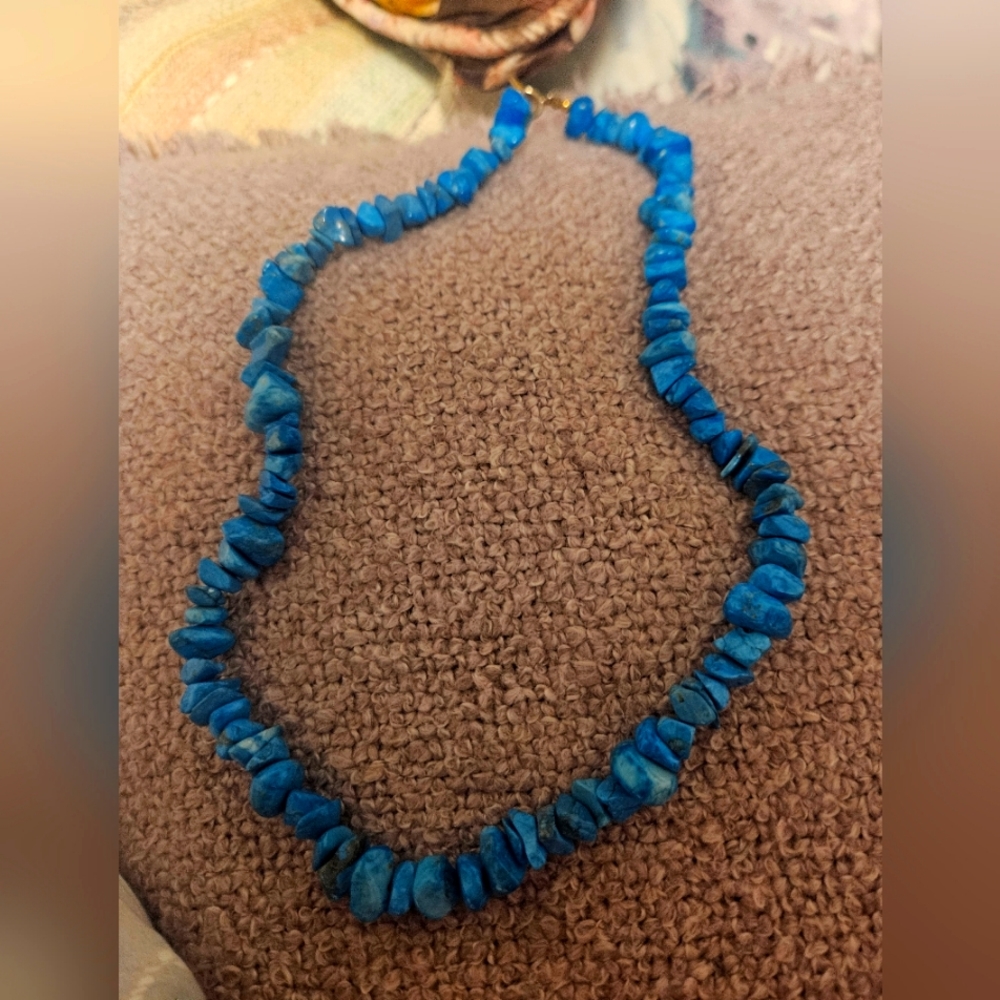 Vintage Turquoise Puka shell Necklace